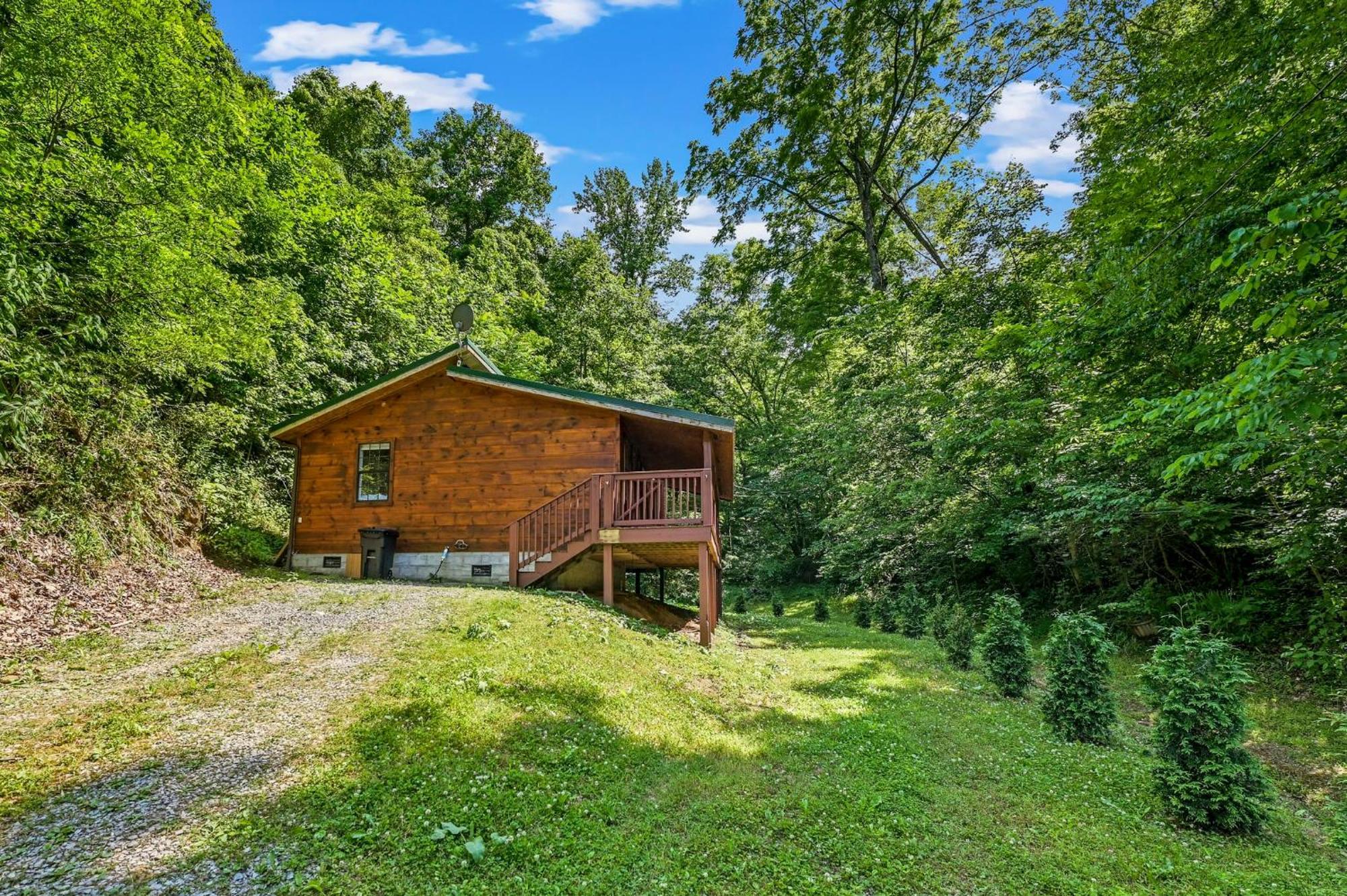 Smoky Mountains Hut Tub Cabin Dog Friendly Sevierville Exteriör bild